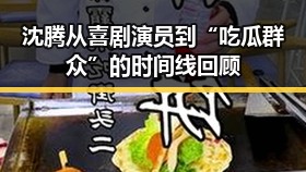 沈腾从喜剧演员到“吃瓜群众”的时间线回顾