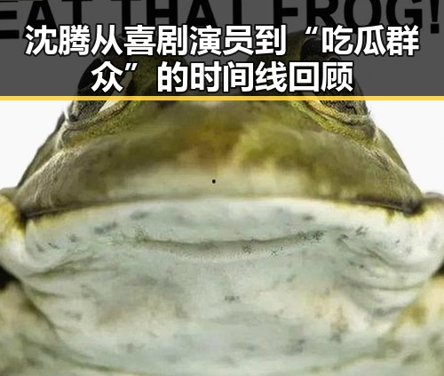 沈腾从喜剧演员到“吃瓜群众”的时间线回顾